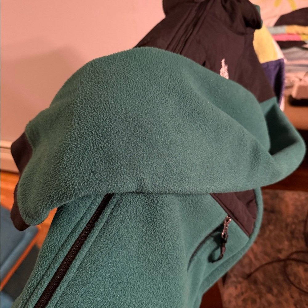 North Face Denali fleece Men’s jacket Green and Black - Picture 10 of 10